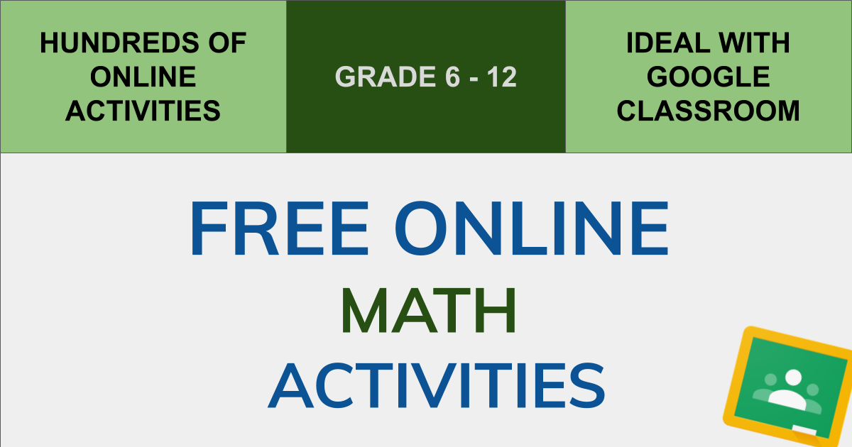 Math Activities for Google Classroom