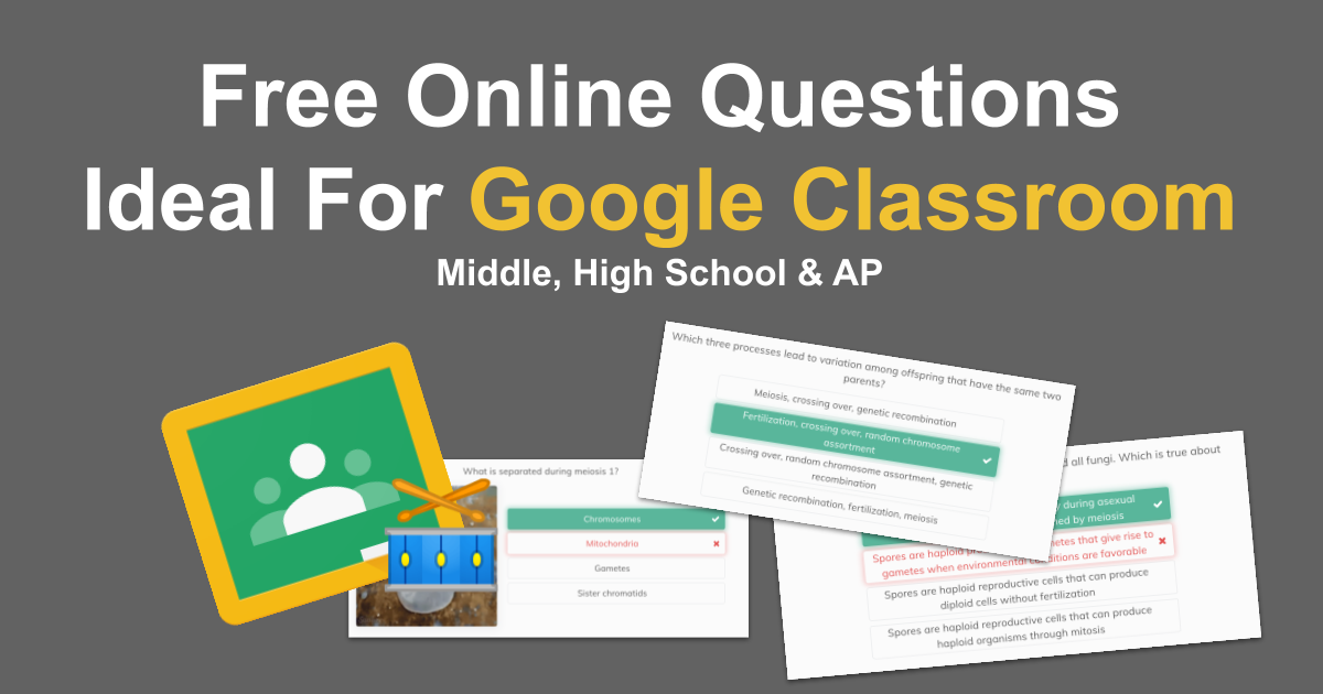 Free online questions to schedule on Google Classroom