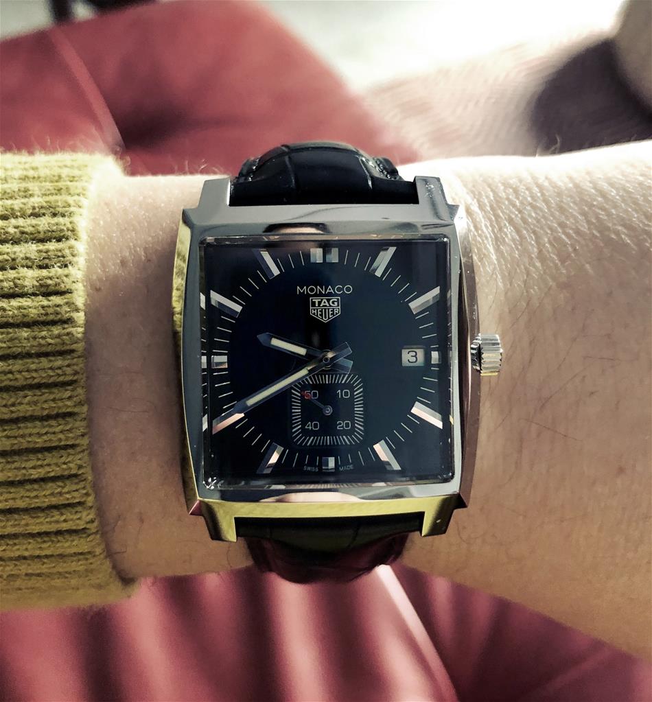 Tag heuer monaco quartz 37mm Clearance