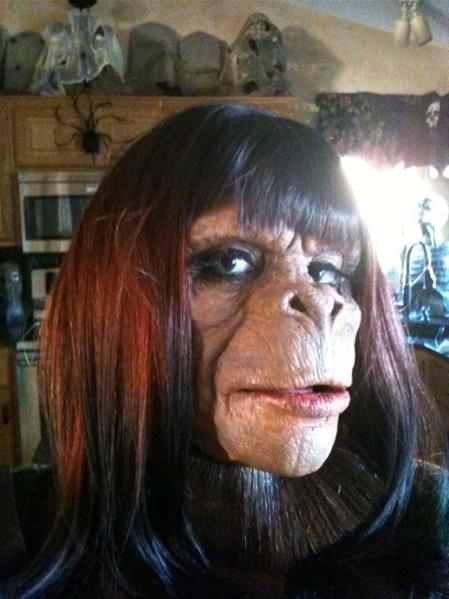 Ape Man Mask Prosthetic By Woochie Mostlydead Com