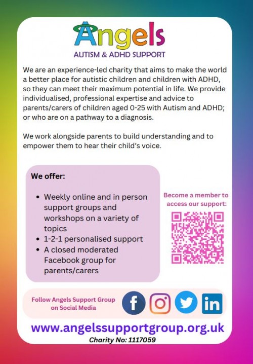 Angels New Programme of Workshops and Support Groups