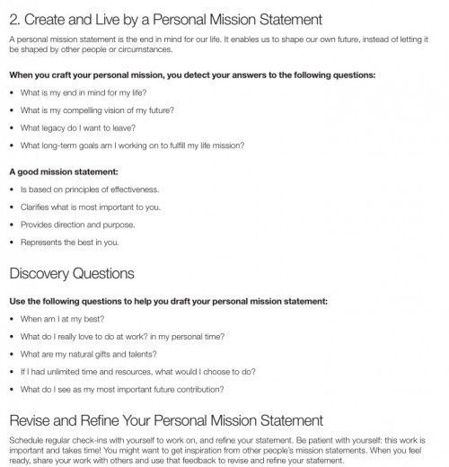 Habit 2 Summary B