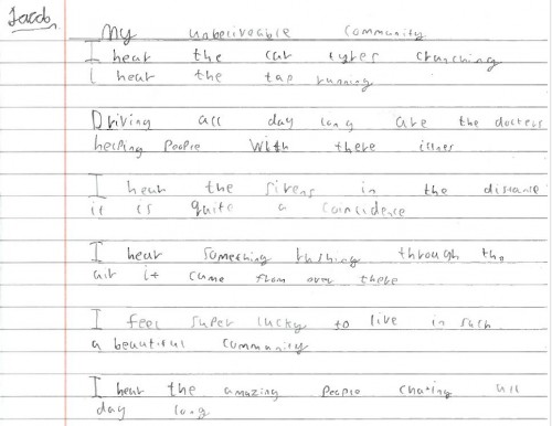 Year 3 winning poem