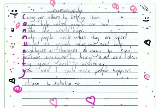 Year 4 winning poem