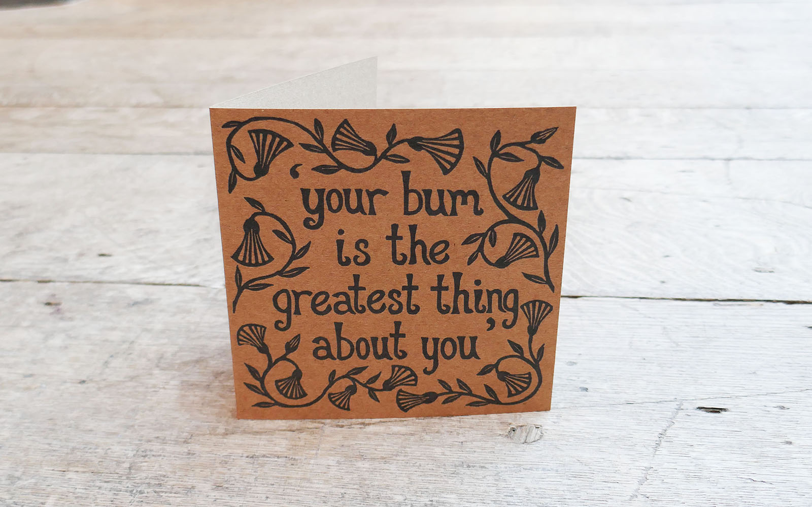Bum Card blog Greeting Card