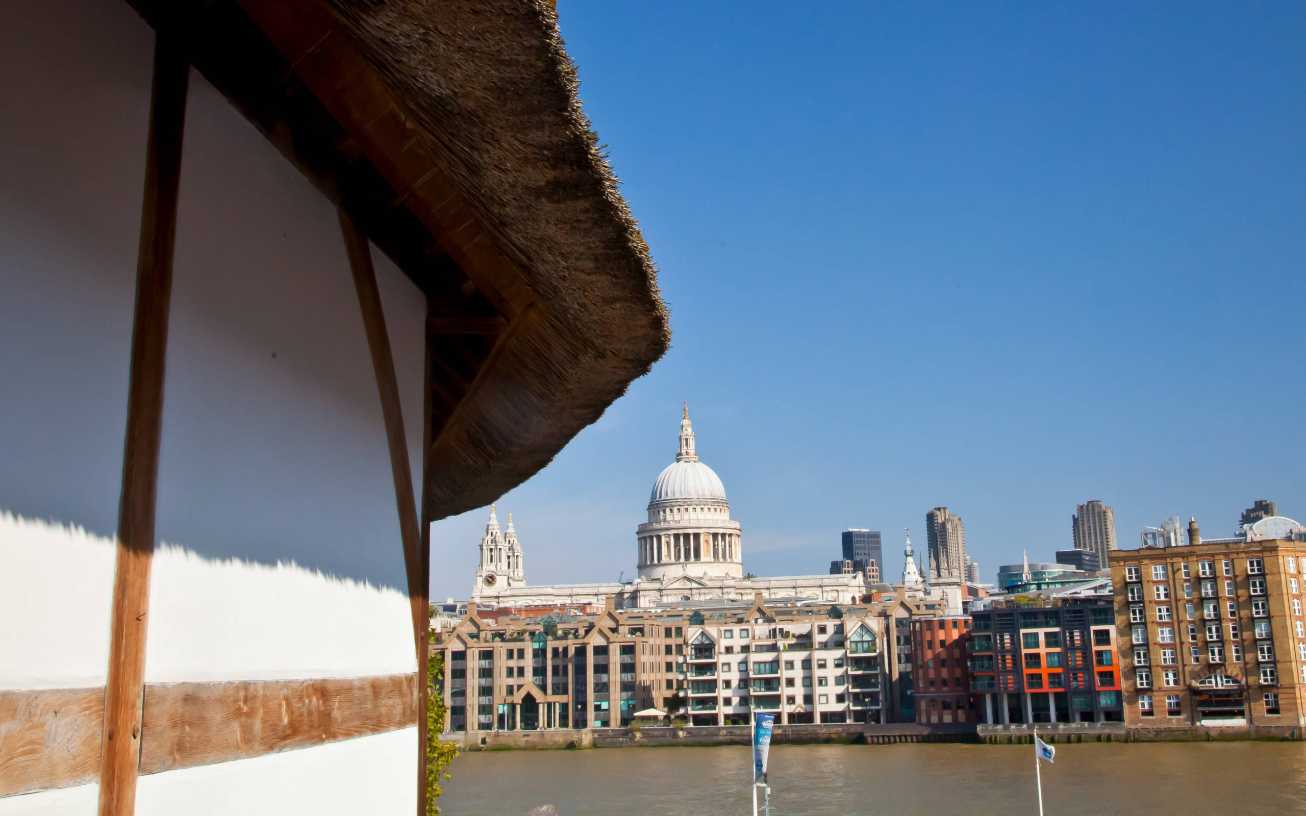 st pauls cathedral landscape A view of St Paul's Cathedral from the Globe Theatre