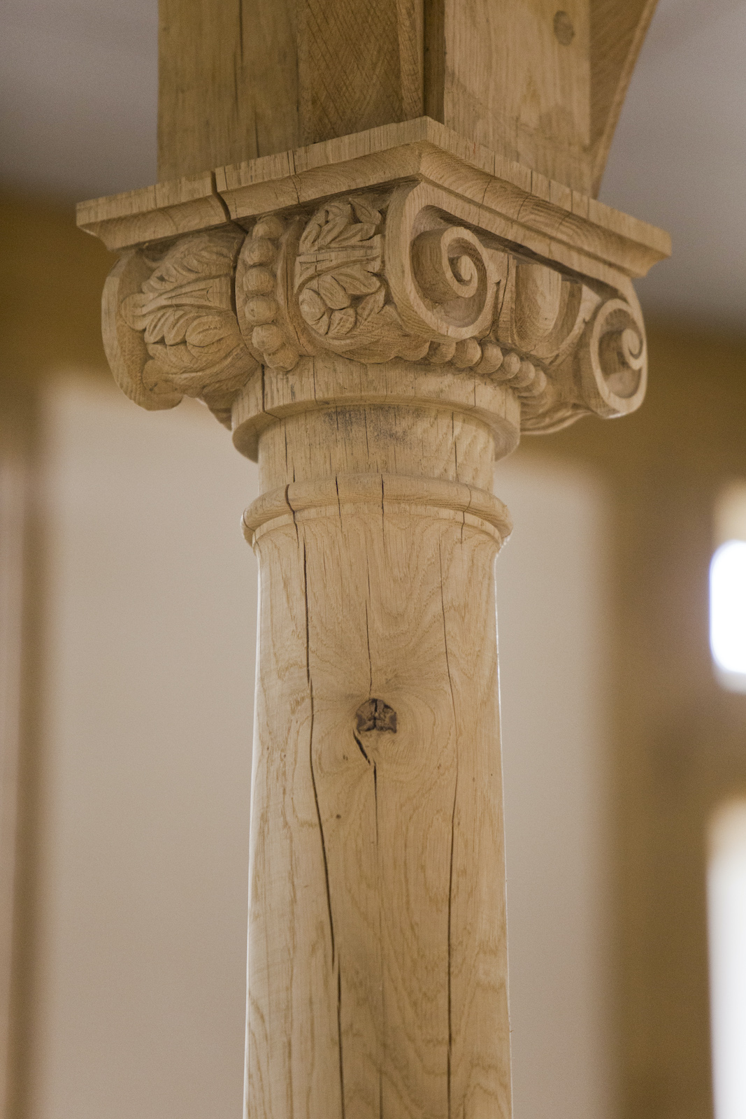 Sam Wanamaker Playhouse Pete Le May A single wooden beam