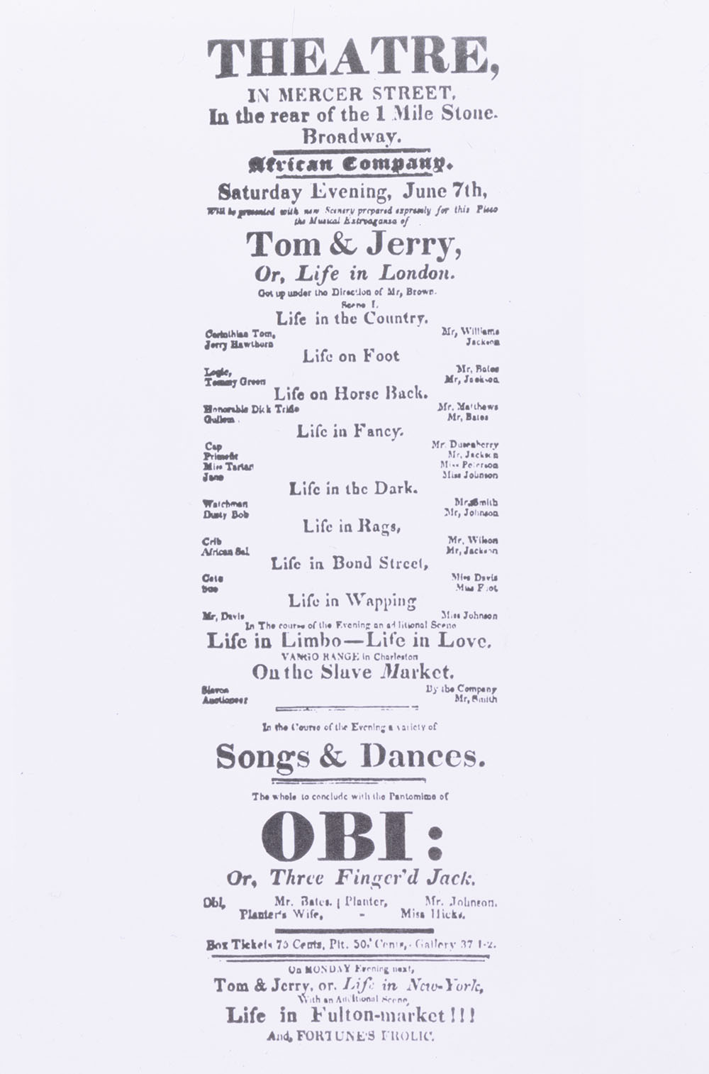 393.TIF A poster advertising performances at the Grove Theatre.