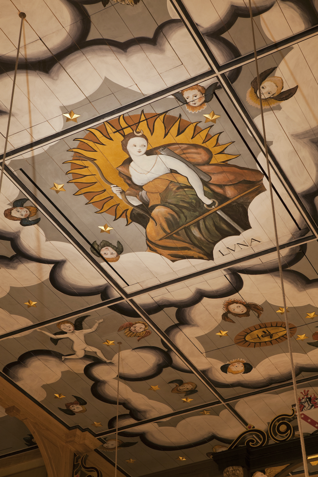 Sam Wanamaker Playhouse Pete Le May A decorated ceiling
