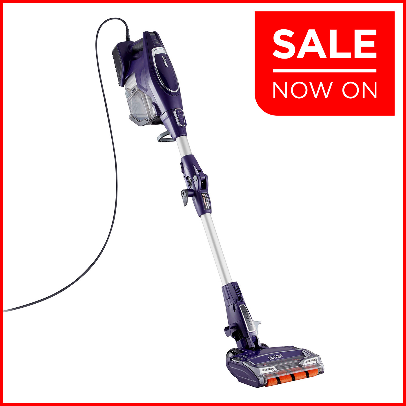 Shark DuoClean Corded Stick Vacuum Cleaner with Flexology HV390UK
