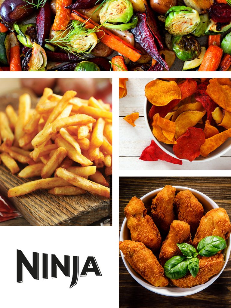 Ninja-Air-Fryer-food-montage
