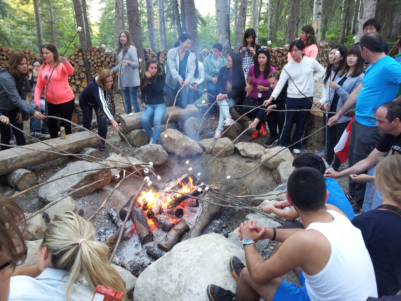 Spokojení návštěvníci jsou nasycení návštěvníci, teď už jenom marshmallows