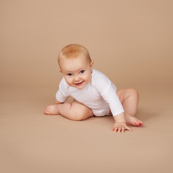 Baby Body Langarm weiß Baby Body Langarm weiß