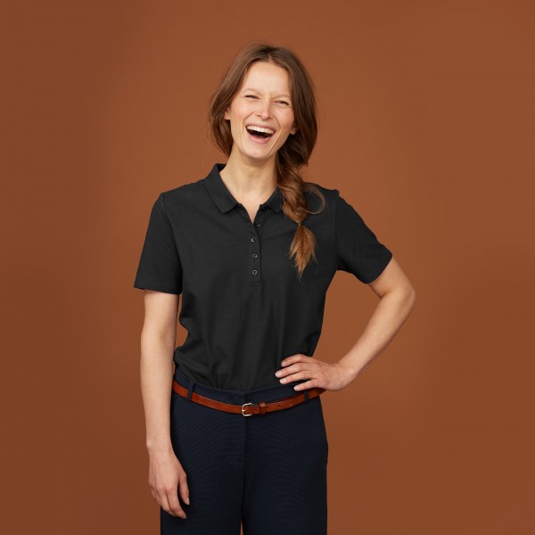 Damen-Polo schwarz Damen-Polo schwarz