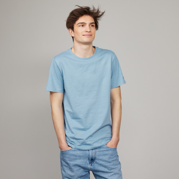 Basic T-Shirt Kurzarm mit GP Logostick steinblau Basic T-Shirt Kurzarm mit GP Logostick steinblau