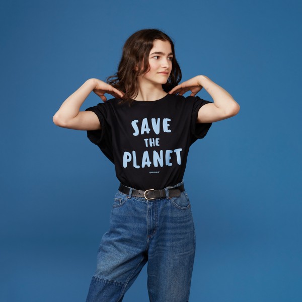 T-Shirt „Save the Planet“ schwarz T-Shirt „Save the Planet“ schwarz