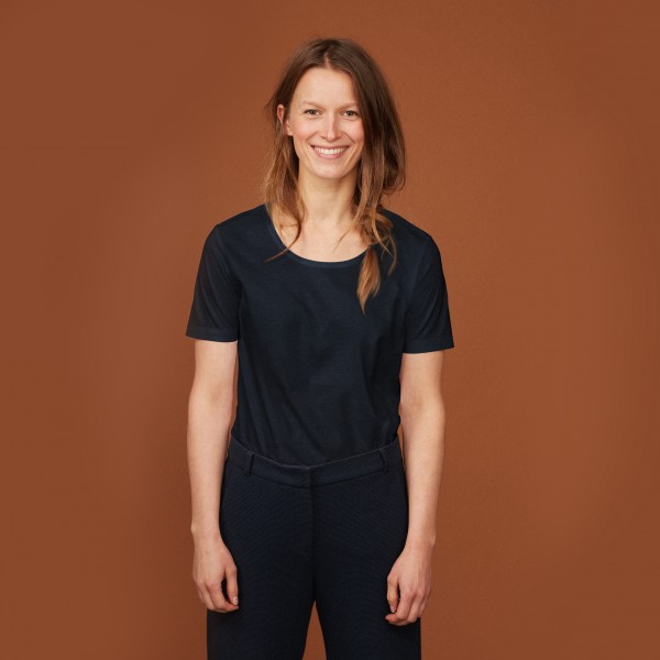Damen T-Shirt Kurzarm nachtblau Damen T-Shirt Kurzarm nachtblau