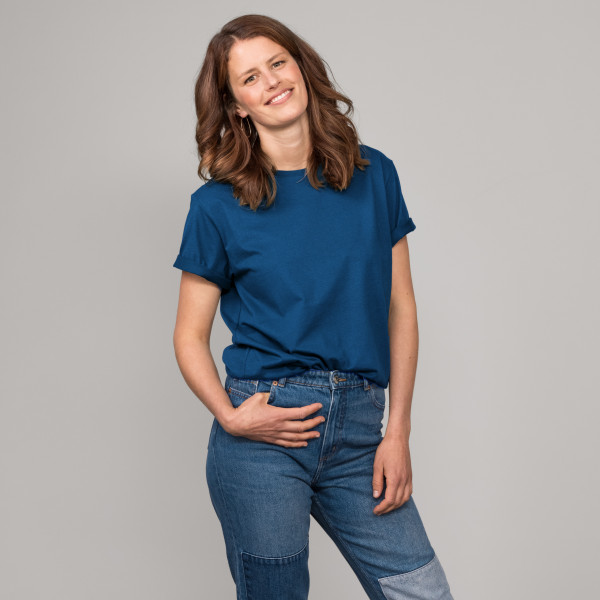 Basic T-Shirt Kurzarm mit GP Logostick jeansblau Basic T-Shirt Kurzarm mit GP Logostick jeansblau