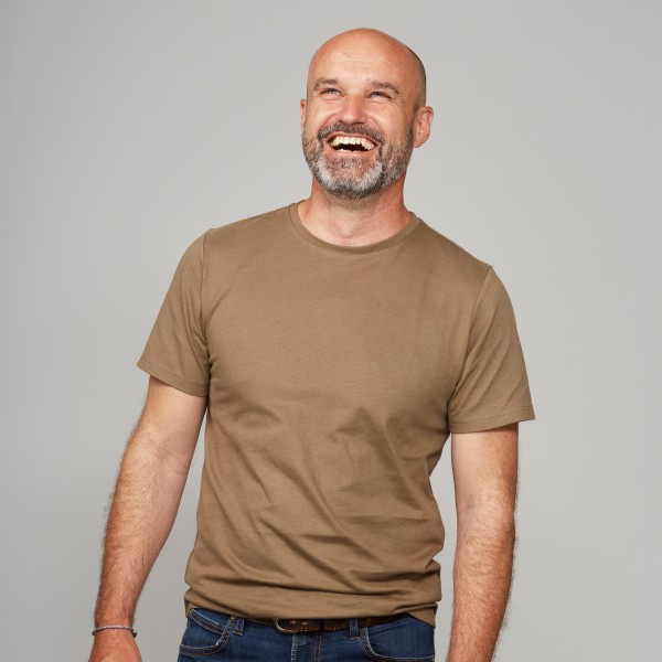 Herren Basic T-Shirt Kurzarm steinnuss Herren Basic T-Shirt Kurzarm steinnuss