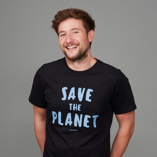 Herren T-Shirt "Save the Planet" schwarz Herren T-Shirt "Save the Planet" schwarz
