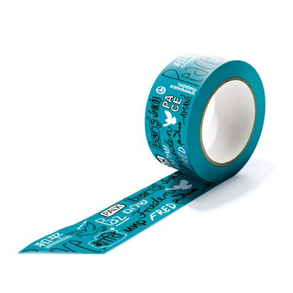 Papierklebeband "Peace" petrol Papierklebeband "Peace" petrol