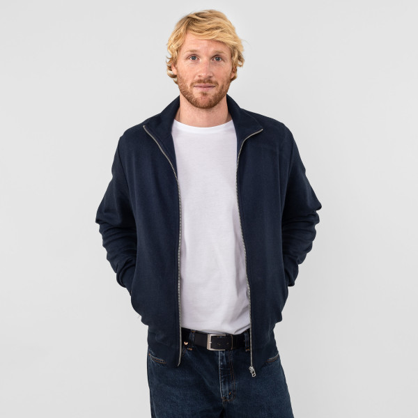 Sportlicher Blouson double knit nachtblau Sportlicher Blouson double knit nachtblau