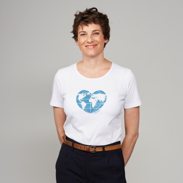 Damen T-Shirt "Planet Earth First" weiß Damen T-Shirt "Planet Earth First" weiß