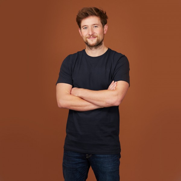 Herren Basic T-Shirt Kurzarm nachtblau Herren Basic T-Shirt Kurzarm nachtblau