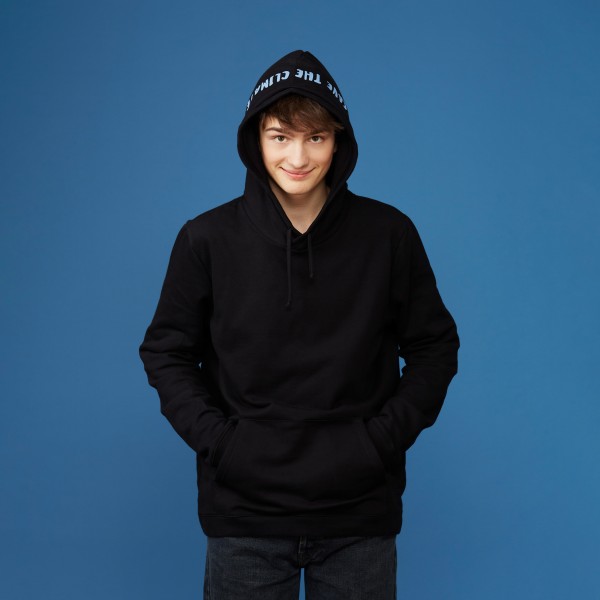 Kapuzen-Sweatshirt "Save the Climate“ schwarz Kapuzen-Sweatshirt "Save the Climate“ schwarz