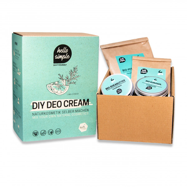 Veganes Bio-Deo zum Selbermachen Limette-Zypresse (2 Stück) Veganes Bio-Deo zum Selbermachen Limette-Zypresse (2 Stück)