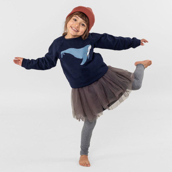 Kids Sweatshirt "Buckelwal" nachtblau Kids Sweatshirt "Buckelwal" nachtblau