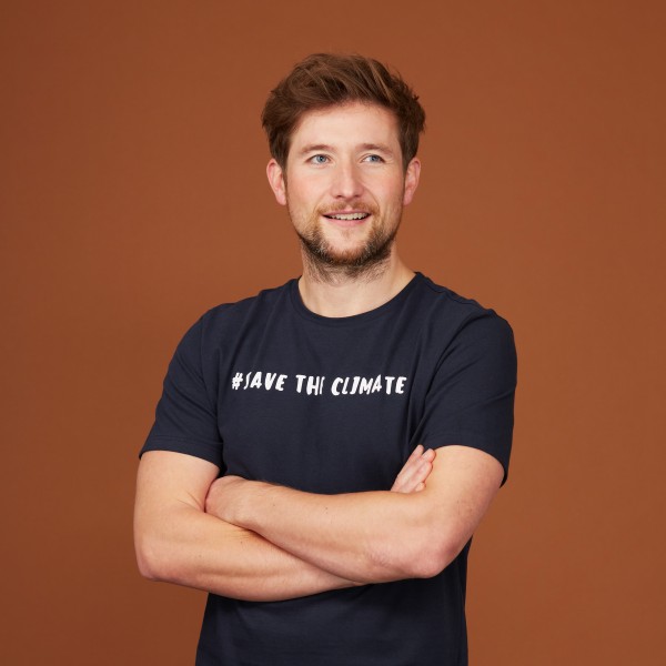 Herren T-Shirt "Save the Climate" nachtblau