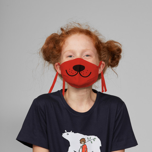 Stoffmaske "Bärennase" aurora rot Stoffmaske "Bärennase" aurora rot