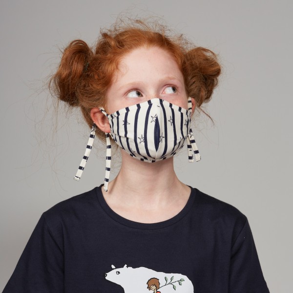 Stoffmaske "Sternchen" nachtblau Stoffmaske "Sternchen" nachtblau