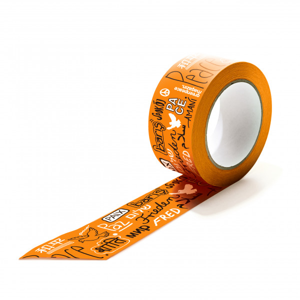 Papierklebeband "Peace" orange Papierklebeband "Peace" orange
