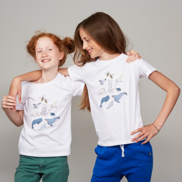 T-Shirt "Wal" weiß T-Shirt "Wal" weiß