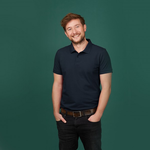 Herren-Polo Kurzarm nachtblau Herren-Polo Kurzarm nachtblau