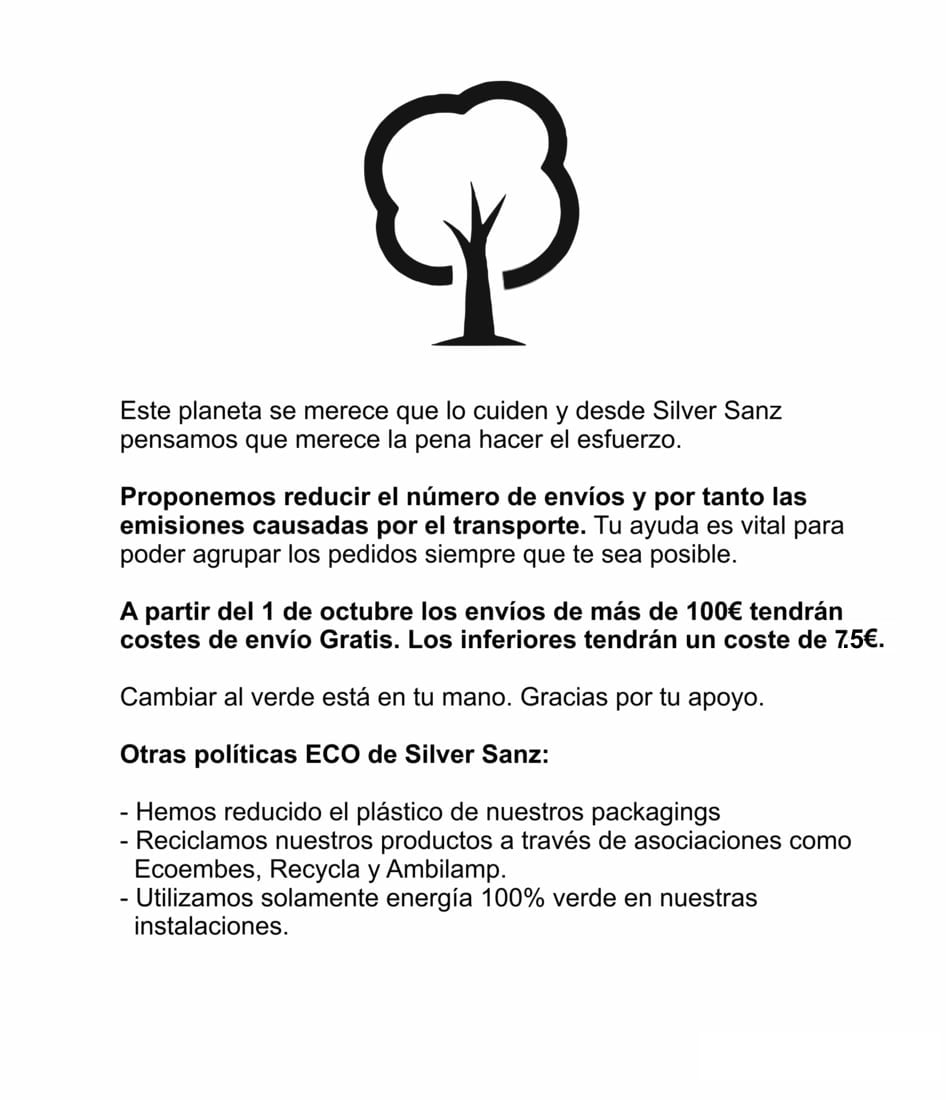Nueva política de envíos ECO / Protocolo | Silver Sanz