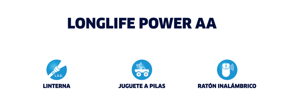 VARTA-Pila alcalina LongLife Power LR06 AA (Blíster 4 pilas + 4) | Silver Sanz