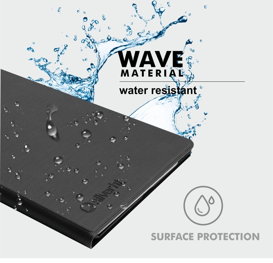 Silver HT Case for Lenovo M10 HD 10.1 Wave Blue | Silver Sanz