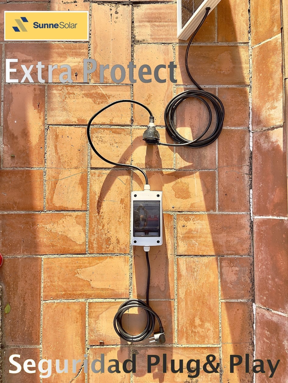 Sunnesolar kit of additional protections for plug&play panel | Silver Sanz