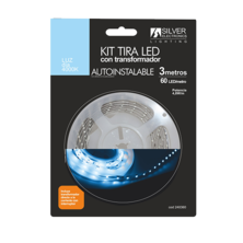 LED Strip Kit 3m 4.8W / m 4000K | Silver Sanz