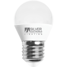 Silver Electronics Bombilla LED Esférica 7W E27 3000K