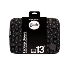 Funda Smile Sleeve bag Black Geometric para ordenadores y tablets de hasta 13''