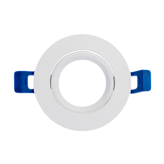 Silver Electronics Aro Circular con soporte BOLT Blanco