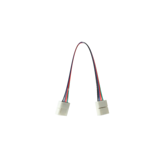Connecteur intermédiaire 2 broches avec câble 15cm 12V-24V pour barrette 10mm (pack 5 unités) | Silver Sanz