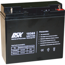 DSK Acid Lead Battery with Gel Technology 12V and 17Ah
