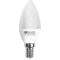 LED candle E14 560lm 6W 5000K 180º 25,000h | Silver Sanz