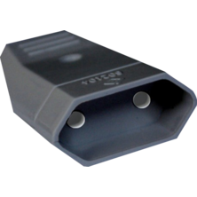 Fiche droite H D4mm 10A 250V Noir | Silver Sanz