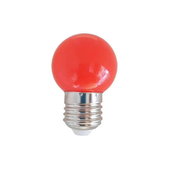 LED Esférica Rojo 1W IP44 | Silver Sanz